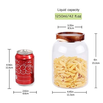 LEAVES AND TREES Y Glass Storage Jar - Airtight Kitchen Canister