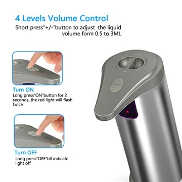 Automatic Soap Dispenser with Infrared Sensor Stainless Steel