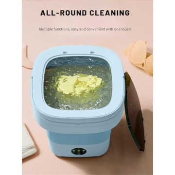 Portable Washing Machine - Mini Washer with 16L Capacity for Deep Cleaning Clothes, Perfect for Apar...
