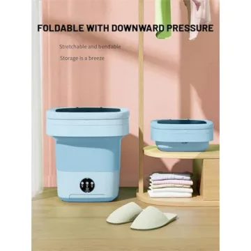 Portable Washing Machine with 16L Capacity For Small Laundry