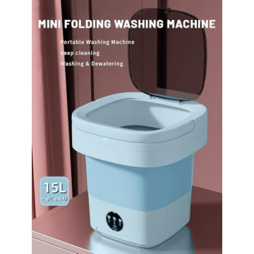 Portable Washing Machine with 16L Capacity For Small Laundry