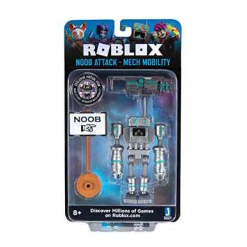 Roblox Imagination Collection - Noob Attack - Mech Mobility Figure Pack [Includes Exclusive Virtual ...