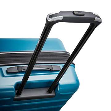 Samsonite Omni 2 Hardside Expandable Luggage with Spinner Wheels, Caribbean Blue, 2-Piece Set (Carry-on/Medium)