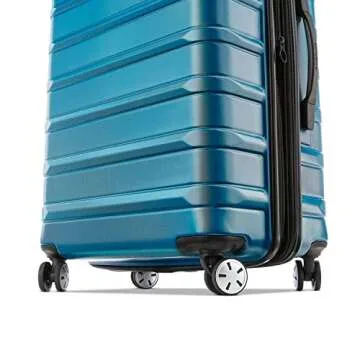 Samsonite Omni 2 Hardside Expandable Luggage with Spinner Wheels, Caribbean Blue, 2-Piece Set (Carry-on/Medium)