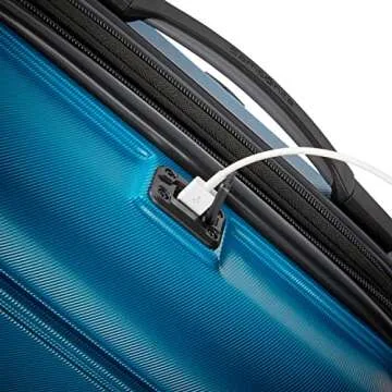 Samsonite Omni 2 Hardside Expandable Luggage with Spinner Wheels, Caribbean Blue, 2-Piece Set (Carry-on/Medium)