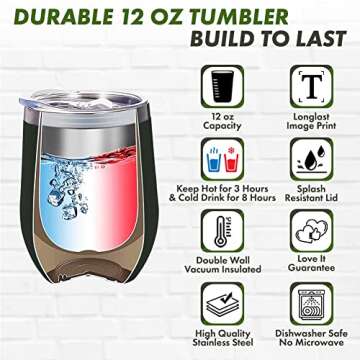 Accountant Wine Tumblers 12 Oz Stainless Steel Insulated Wine Tumbler, Funny Office Gift for CPA Coworker Job Profession Occupation Work Number Economy Administration Excel Accounting Journal, Black