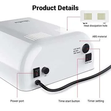 MelodySusie 36W Nail Lamp for Gel & Resin Curing