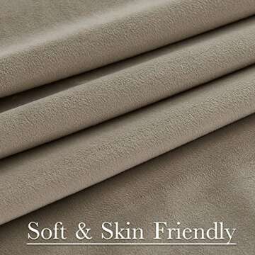 StangH Camel Beige Polyester Curtains - Elegant Room Darkening Drapes