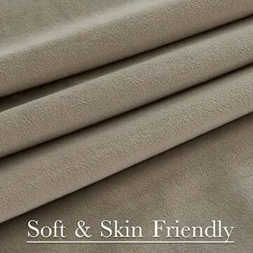 StangH Camel Beige Polyester Curtains - Elegant Room Darkening Drapes