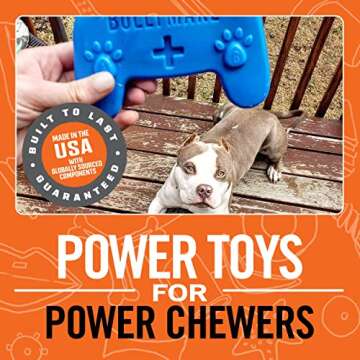 BULLYMAKE Nylon Controller Chew Toy For Dogs | Durable Dog Toy for Aggressive Chewers | Made in USA