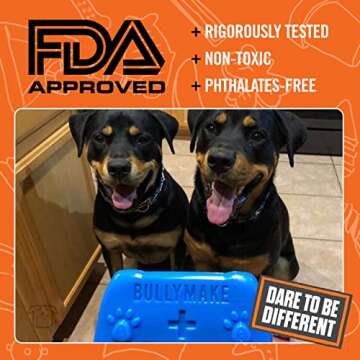 BULLYMAKE Nylon Controller Chew Toy For Dogs | Durable Dog Toy for Aggressive Chewers | Made in USA