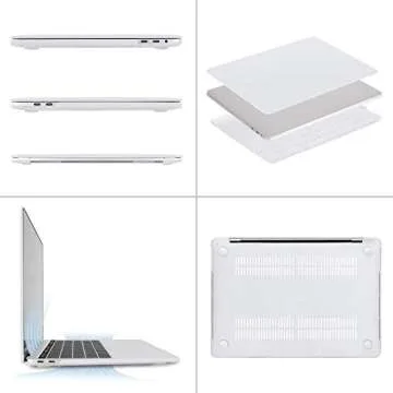 MOSISO Compatible with MacBook Pro 13 inch Case M2 2025, 2024, 2023, 2022-2016 A2338 M1 A2251 A2289 A2159 A1989 A1708 A1706, Plastic Hard Shell&Keyboard Cover&Screen Film&Storage Bag, White