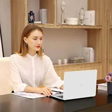 MOSISO Compatible with MacBook Pro 13 inch Case M2 2025, 2024, 2023, 2022-2016 A2338 M1 A2251 A2289 A2159 A1989 A1708 A1706, Plastic Hard Shell&Keyboard Cover&Screen Film&Storage Bag, White