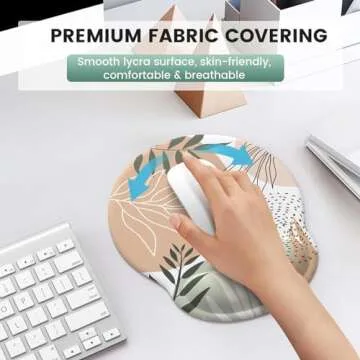 iLeadon Mouse Pad Set with Wrist Rest Comfortable Design