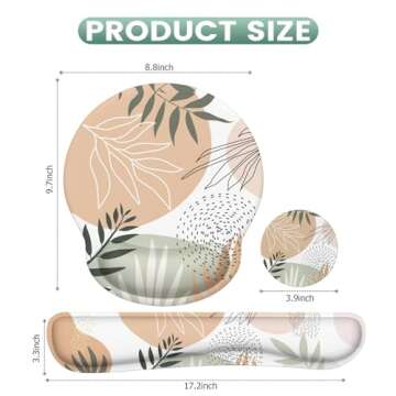 iLeadon Mouse Pad Set with Wrist Rest Comfortable Design