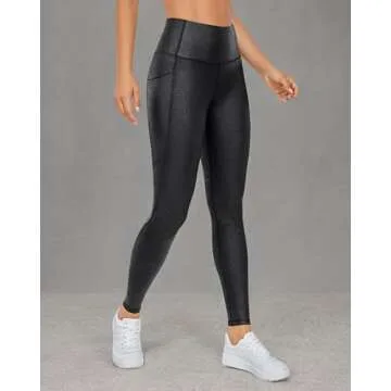 CRZ YOGA Faux Leather Leggings - Stylish & Functional