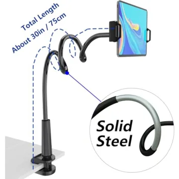 Versatile Gooseneck Tablet Stand Holder for All Devices