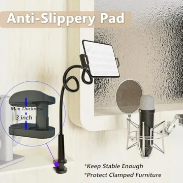 Versatile Gooseneck Tablet Stand Holder for All Devices