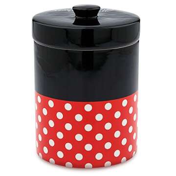 Disney Minnie Mouse Ceramic Kitchen Canister Red