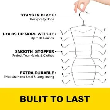 2 Pack Closet-Organizers-and-Storage,8 Tier Tank-Top-Hanger Closet-Organizer,Closet-Organizer Bra Hanger,Apartment Dorm-Room-Essentials-for College-Students-Girls Organization-and-Storage Camisoles