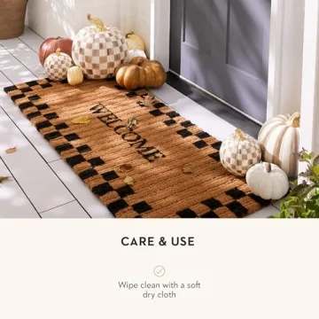 MACKENZIE-CHILDS Decorative Pumpkin in Mocha Check
