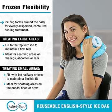 Relief Pak Ice Bag for Pain Relief and Swelling