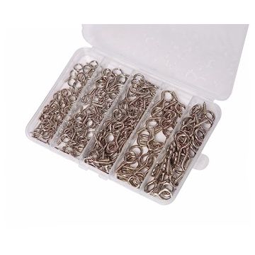 Mariyandh 260PCS Silver Eye Hooks with Drill Bits