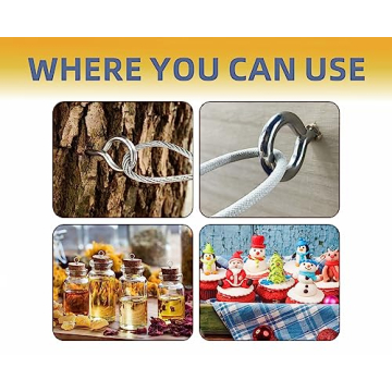 Mariyandh 260PCS Silver Eye Hooks with Drill Bits