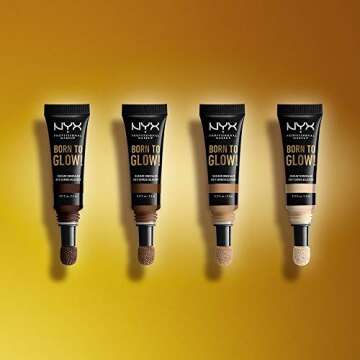 NYX PROFESSIONAL MAKEUP Born To Glow Radiant Concealer, Medium Coverage - Golden