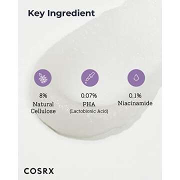COSRX Low pH Good Night Soft Peeling Gel, 4.05 fl oz / 120ml, Mildly Exfoliating PHA For Sensitive Skin with Natural Cellulose, Radiating, Cleansing, Not Tested on Animals, Korean Skin Care