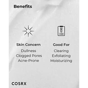 COSRX Low pH Good Night Soft Peeling Gel, 4.05 fl oz / 120ml, Mildly Exfoliating PHA For Sensitive Skin with Natural Cellulose, Radiating, Cleansing, Not Tested on Animals, Korean Skin Care