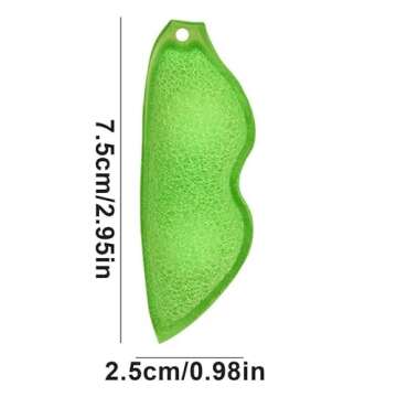 Magic Beans Bottle Cleaner, Bottle Cleaning Sponge, Beans-Shaped Bottle Cleaning Sponge, Reuseable Bottle Cleaning Sponge, Heat Resistance Bottle Sponge for Internal Cleaning of Small Mouth (3 pcs)