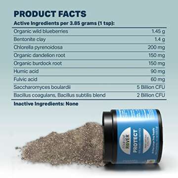 Four Leaf Rover Protect - Probiotics for Dogs - Veterinarian Formulated - with Natural Prebiotics and Antioxidants - Detoxification & Gut Health - 60 Day Large Dog Supply