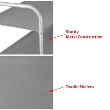 Simple Houseware 2-Tier Shoe Rack Storage Organizer, Grey