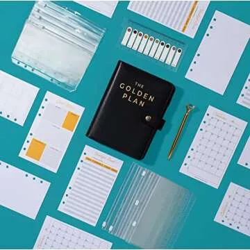 Stylish 5-Star Budget Binder with PVC Envelopes