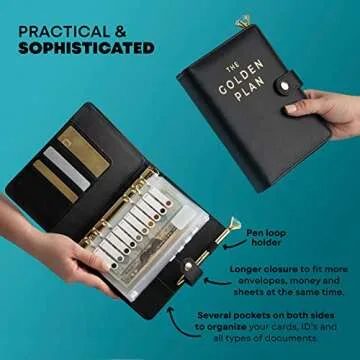 Stylish 5-Star Budget Binder with PVC Envelopes