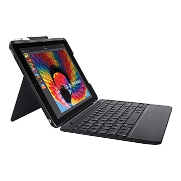 Logitech Slim Combo Case with Detachable Backlit Bluetooth Keyboard for iPad (5th & 6th Generation),...