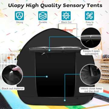 Sensory Tent for Autism Kids Blackout: Autistic Tents for ADHD SPD Sensory Room Equipment - Children...