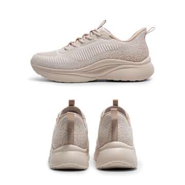 ALLSWIFIT Women's Slip on Walking Shoes Tennis Lightweight Gym Sneakers ActiveFlow Workout Breathabl...