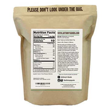 Anthony's Premium Cream of Tartar, Gluten Free, Non-GMO, 2 lb