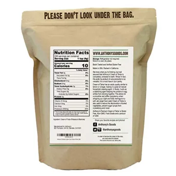 Anthony's Premium Cream of Tartar, Gluten Free, Non-GMO, 2 lb