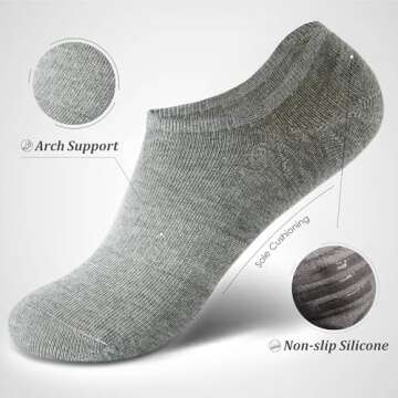 HIGIXCH No Show Socks for Women - Comfortable & Durable