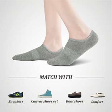 HIGIXCH No Show Socks for Women - Comfortable & Durable