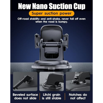 Eyemay Car Phone Holder - Versatile 3 in 1 Mount