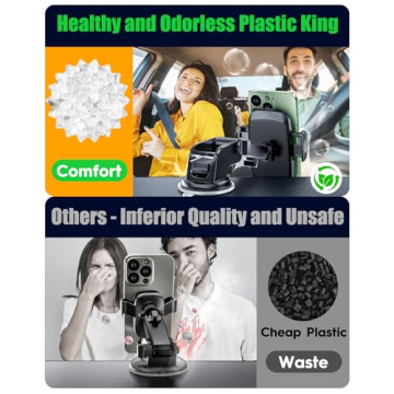 Eyemay Car Phone Holder - Versatile 3 in 1 Mount