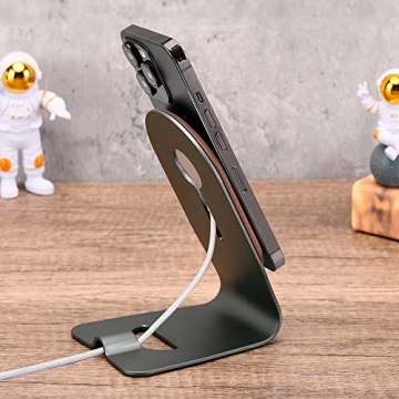 Natural Wood MagSafe Charger Stand for iPhone 12-16