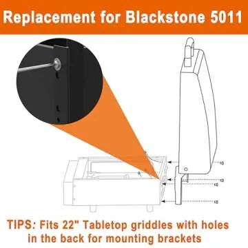 Hard Cover Hood for Blackstone 22" Griddles with Temperature Gauge