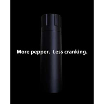MANNKITCHEN Pepper Cannon - Professional Grade Heavy Duty High Output Pepper Mill