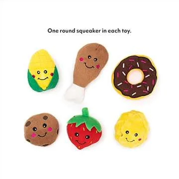 ZippyPaws Assorted Plush Dog Puzzle Toys for Small Dogs