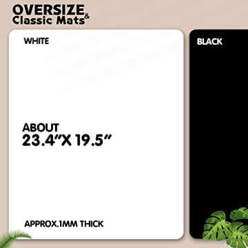 LEOBRO Silicone Mat for Resin Casting Molds, 2PCS 23.4”x 19.5” Extra Large Silicone Mats for Res...